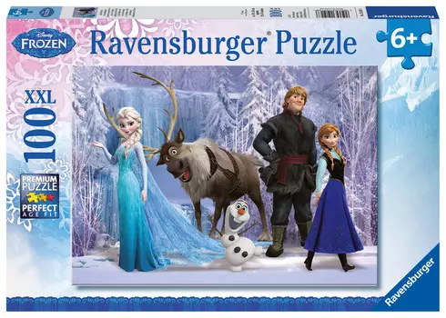 Ravensburger, пазл, Disney, XXL Frozen, В Королевстве Снежной Королевы, 100 шт.