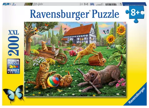 Ravensburger, пазл для детей XXL Животные в саду, 200 шт.
