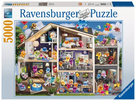 Ravensburger, пазл, Гелини, Кукольный домик, 5000 шт.