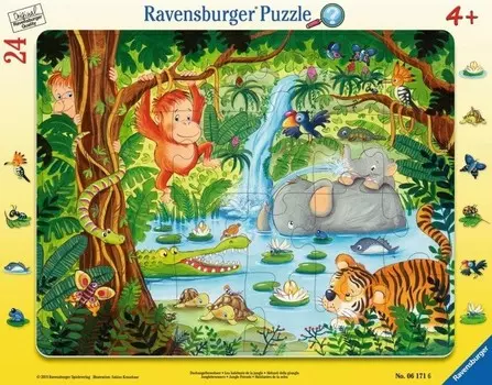 Ravensburger, пазл, макси В джунглях, 24 шт.