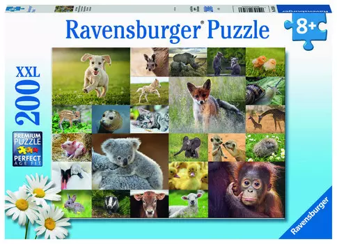 Ravensburger, пазл, Тигрята, 200 шт.