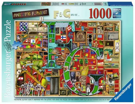 Ravensburger, пазл Удивительный алфавит F&G, 1000 шт.