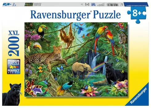 Ravensburger, пазл, Животные джунглей, XXL, 200 шт.