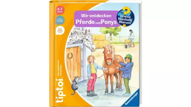 Ravensburger Tiptoi Почему? По какой причине? Почему? Открываем лошадей и пони, погружаемся в знания