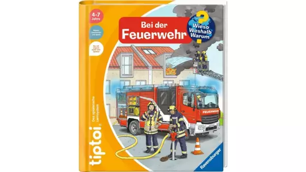 Ravensburger Tiptoi Почему? По какой причине? Почему? В пожарной части погрузитесь в знания новая концепция с радиоспектаклями