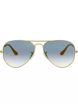 Ray-Ban классические солнцезащитные очки-авиаторы, золотистый