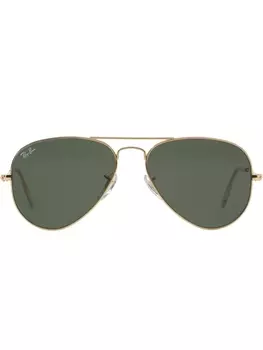 Ray-Ban классические солнцезащитные очки-авиаторы, золотистый