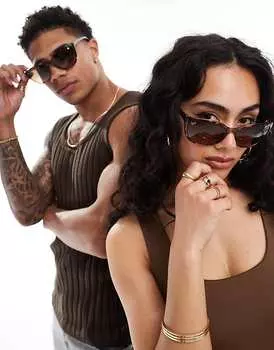 Ray-Ban – Круглые солнцезащитные очки черепаховой расцветки