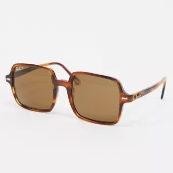 Ray-ban - квадратные солнцезащитные очки черепаховой расцветки ORB1973