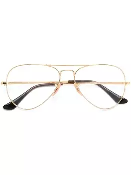 Ray-Ban очки 'Aviator Optics', металлик