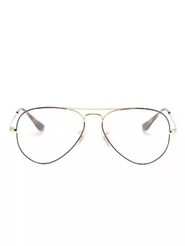 Ray-Ban очки-авиаторы, коричневый