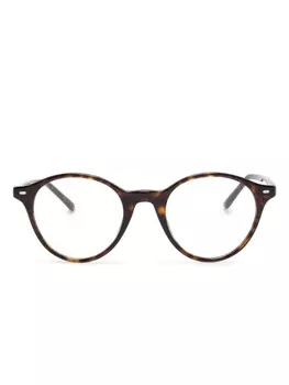 Ray-Ban очки Bernard в круглой оправе, коричневый