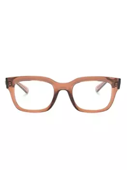 Ray-Ban очки Chad в квадратной оправе, коричневый