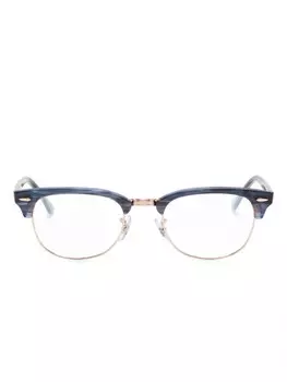 Ray-Ban очки Clubmaster в квадратной оправе, синий