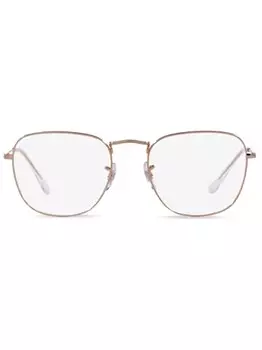 Ray-Ban очки Frank в геометричной оправе, золотой