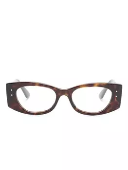 Ray-Ban очки Kat в овальной оправе, коричневый