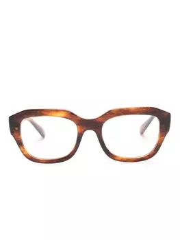 Ray-Ban очки Leonid в квадратной оправе, коричневый