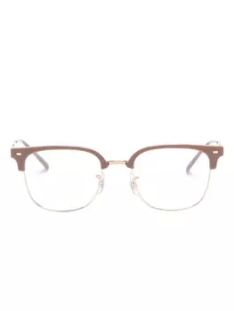 Ray-Ban очки New Clubmaster в оправе 'кошачий глаз', золотистый