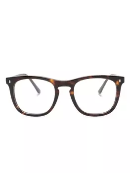 Ray-Ban очки RB2210V в квадратной оправе, коричневый