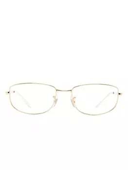 Ray-Ban очки RB3732V Optics в прямоугольной оправе, золотистый