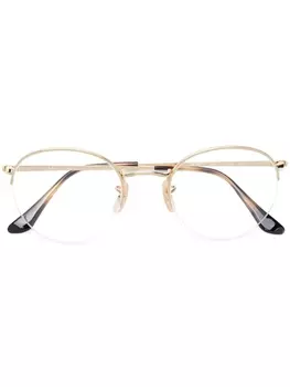 Ray-Ban очки Round Gaze, металлик