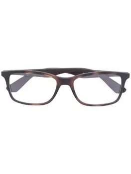 Ray-Ban очки с квадратной оправой, коричневый