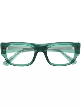 Ray-Ban очки с прямоугольной оправе, зеленый