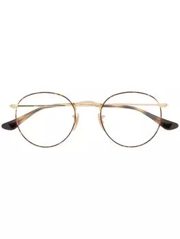 Ray-Ban очки в черепаховой оправе, золотистый