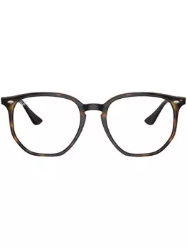 Ray-Ban очки в круглой оправе черепаховой расцветки, зеленый