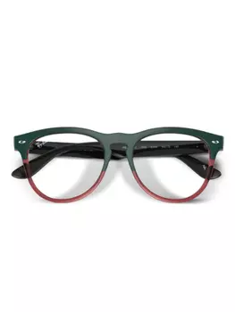 Ray-Ban очки в круглой оправе, зеленый