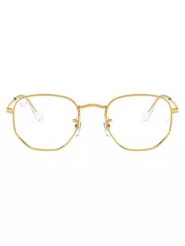 Ray-Ban очки в круглой оправе, золотой