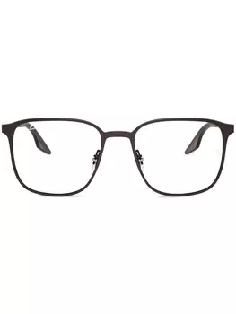 Ray-Ban очки в квадратной оправе, коричневый