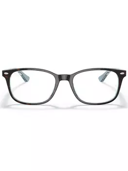 Ray-Ban очки в квадратной оправе, коричневый