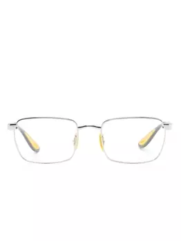Ray-Ban очки в квадратной оправе, серебристый