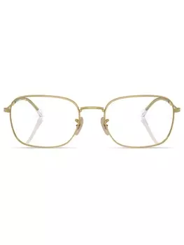 Ray-Ban очки в квадратной оправе, золотистый