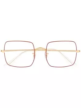 Ray-Ban очки в квадратной оправе, золотой