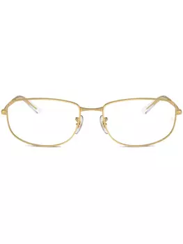 Ray-Ban очки в овальной оправе, золотой