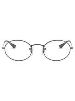 Ray-Ban очки в овальной оправе, белый