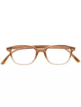 Ray-Ban очки в прямоугольной оправе, оранжевый