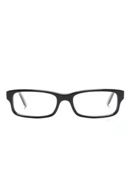 Ray-Ban очки в прямоугольной оправе с логотипом, черный