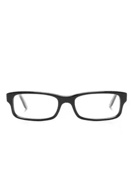Ray-Ban очки в прямоугольной оправе с логотипом, черный