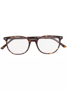 Ray-Ban очки в прямоугольной оправе черепаховой расцветки, коричневый