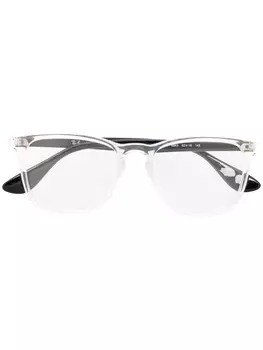Ray-Ban очки в прямоугольной оправе, нейтральный