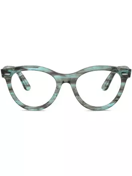Ray-Ban очки Wayfarer, зеленый