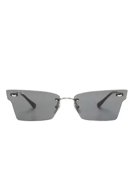 Ray-Ban очки Xime в безободковой оправе, золотистый