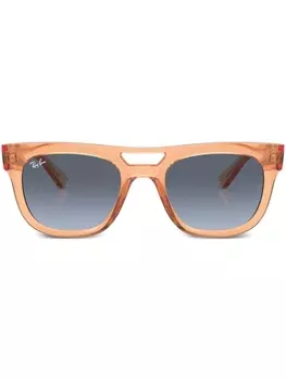 Ray-Ban Phil square-frame sunglasses, оранжевый