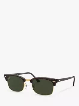 Ray-Ban RB3916 Прямоугольные солнцезащитные очки унисекс, черепаховый/зеленый