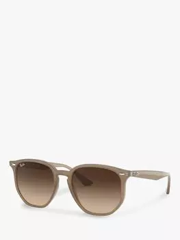 Ray-Ban RB4306 Унисекс угловые солнцезащитные очки, опаловый бежевый