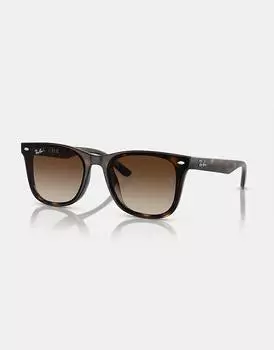 Ray-Ban RB4420 темно-коричневые квадратные солнцезащитные очки черепаховой расцветки с коричневыми линзами