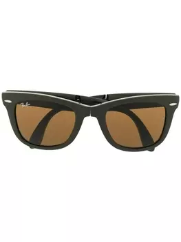 Ray-Ban складные солнцезащитные очки Wayfarer, зеленый